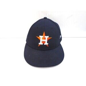 Houston Astros MLB New Era Brand Trucker Baseball Hat Cap Fitted Size 7 1/8